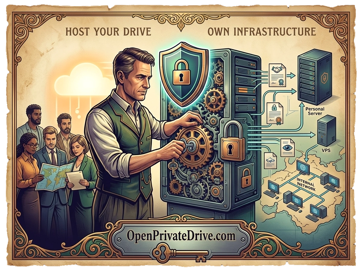 OpenPrivateDrive Dashboard - eine schnelle Seafile-Alternative für die sichere Dateifreigabe
